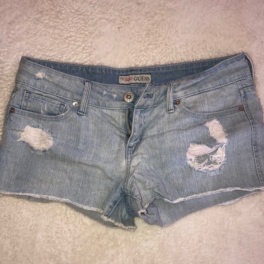 Distressed Guess Shorts